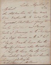 DUKE (ARTHUR WELLESLEY) OF WELLINGTON (GREAT BRITIAN) - AUTOGRAPH LETTER SIGNED