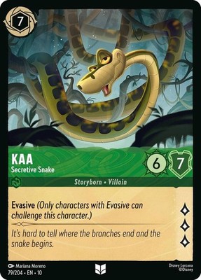 Kaa - Secretive Snake 79/204 Uncommon Cold Foil NM