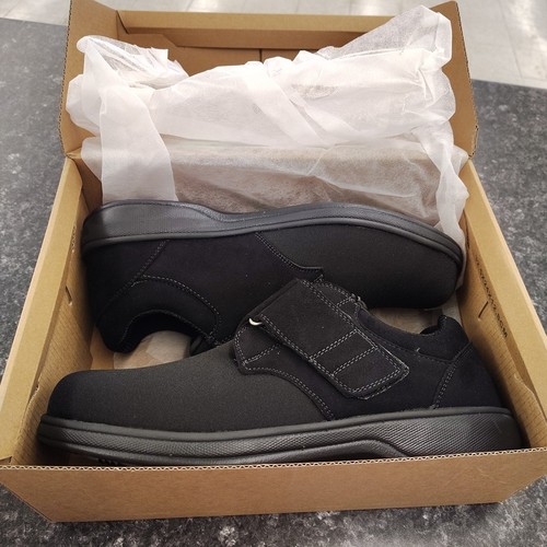 Orthofeet 525 Bismarck Shoes Orthotic Comfort Black Men’s Size 10.5 Wide 2E NEW - Picture 9 of 13