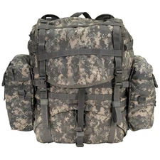 USGI Large MOLLE II Rucksack Backpack w/ Frame & Sustainment Pouches ACU FREE SH