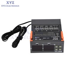 STC-3008 Thermostat Dual LED Temperature Controller NTC Probe AC 110V-220V