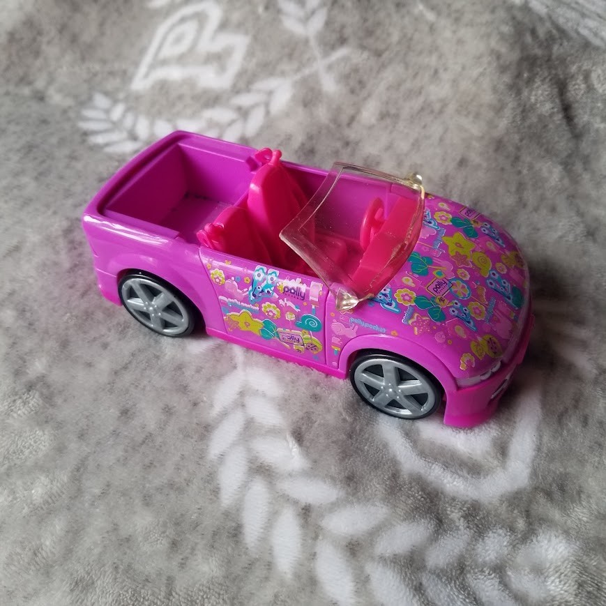 Vintage Polly Pocket Designables Convertible Car Purple Y2K 2008 N7263