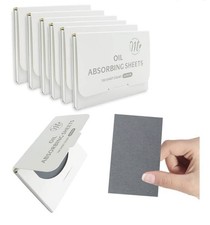 Natural Face Oil Blotting Paper -Bamboo Charcoal 600 Counts, Easy Dispensing Oil