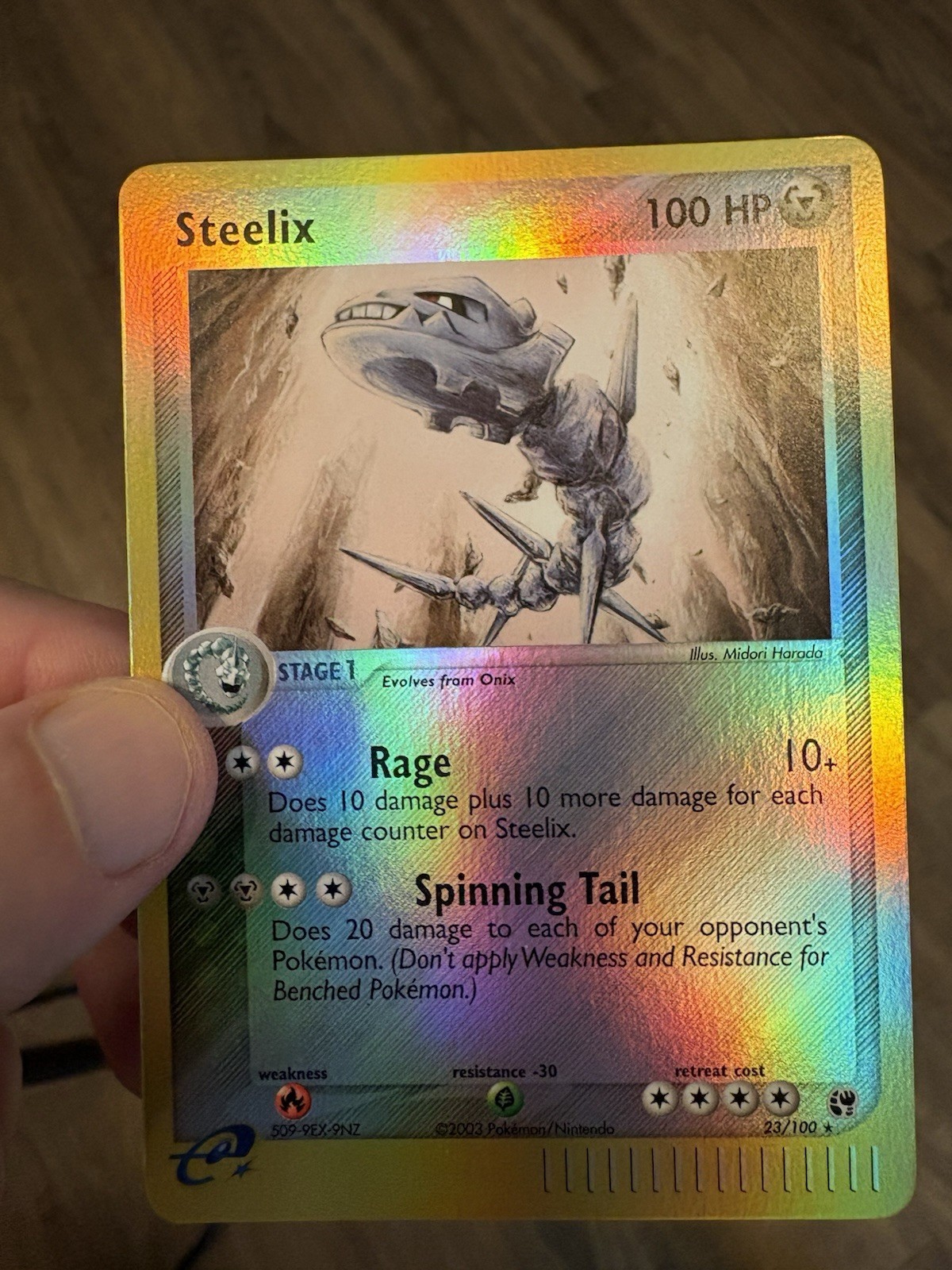 Steelix Mint Reverse Holo 23/100 Sandstorm MINT 💎 E Reader