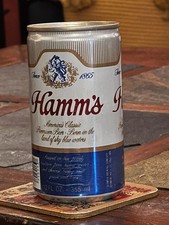 Hamms Steel 12 oz Empty Crimped Pull Tab Beer...