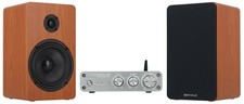 Rockville BLUAMP 21 Bluetooth Home Audio Receiver Amp 2 5.25" Wood Speakers