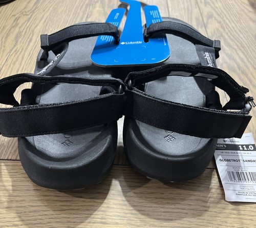 Columbia Globetrot Sandals Black White Men's Size 11 NEW - Picture 2 of 4