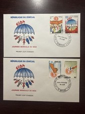 SENEGAL FDC BRIEF 1989 JAHRESHILFEN SIDA HIV GESUNDHEIT MEDIZIN BRIEFMARKEN