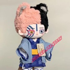 20cm Demon Slayer Akaza Dress up Plush Doll Anime Plushie Cosplay Toys Xmas Gift