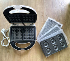 PROGRESS Cake-Pop-Maker 500&ndash;1000W wei&szlig; mit Wechselplatten Cake-Pop & Waffel