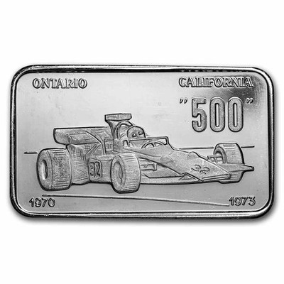 1 oz Silver Art Bar - Valcambi (Ontario Motor Speedway 500) | eBay