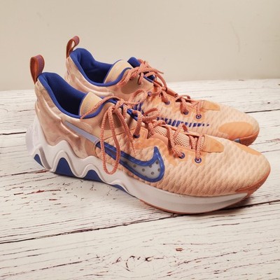 Nike React Shoes Mens Size 18 Orange Blue Running Lace Up Athletic CZ4099-800