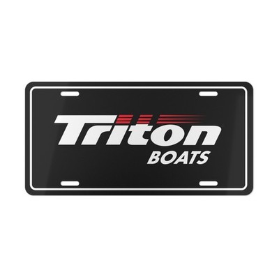 Triton Boats Vanity License Plate   Fishing Boat Tag Garage Decor Gift 6x12''