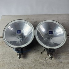Hella 04 44404 R8 6 Halogen Rally Road Lamp Light Clear Pair Guc