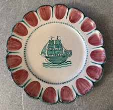 GRANDE PIATTO CERAMICA PINTO VIETRI ANNI 40/50 ERA IRENE KOWALISKA GUIDO GAMBONE
