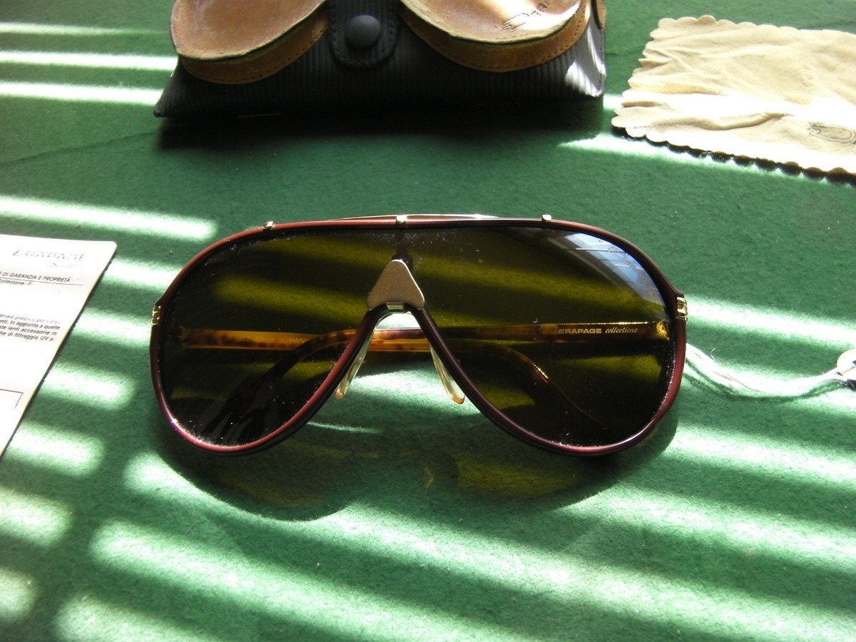 Vintage Vitaloni DERAPAGE 1980's Burgundy Brown Tortoise