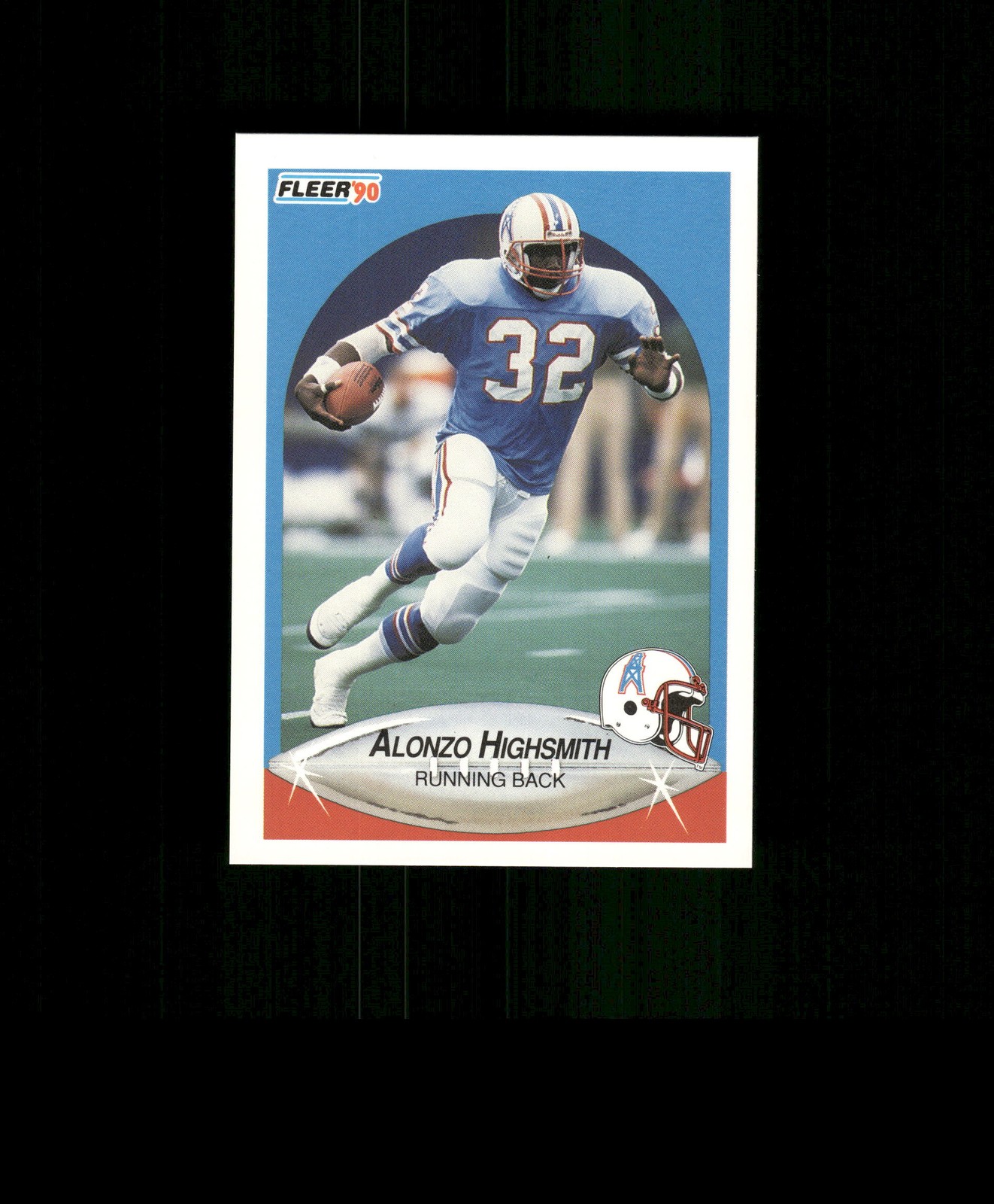 1990 Fleer #129 Alonzo Highsmith Football Card Houston Oilers