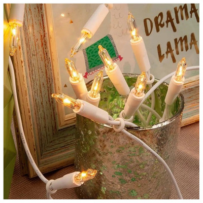 Hellum Indoor String Lights, Mains Powered, Mini String Lights, 10 Clear Bulbs