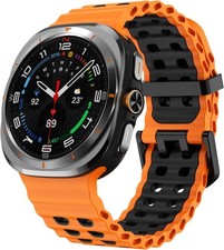 Silicone Strap Compatible with Samsung Galaxy Watch Ultra 40mm 44mm No Gap