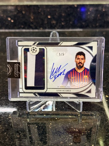 Topps Soccer Dynasty 2025 Luis Suarez /5 On Card Auto Worn Patch FC Barcelona