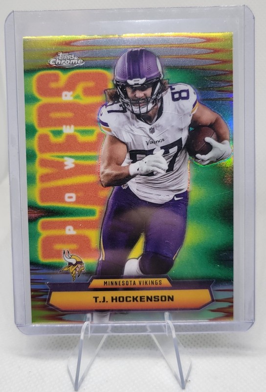 Topps 2025 Topps Chrome T.J. Hockenson Vikings Power Players Refractor #PP-36