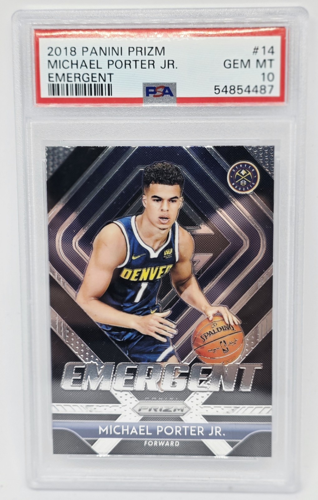 Michael Porter Jr. 2018 Prizm #14 Emergent - Silver Price Guide