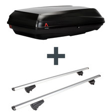 Dachbox G3 BiCube 520+ + Dachträger Menabo Pick-Up für Ford Focus Turnier IV HP