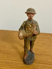 Elastolin Soldier Vintage Composition 10cm Figure Early German Toy RA-51