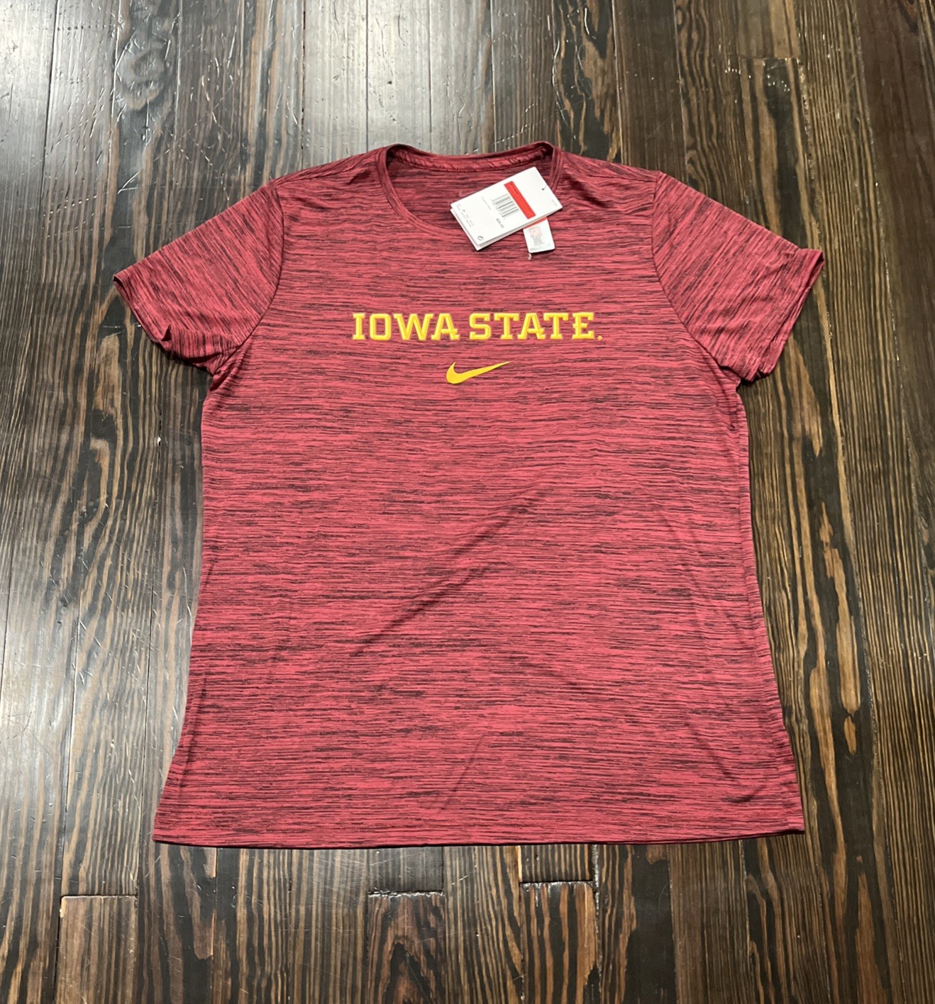 Nike Iowa State Cyclones Dri Fit T Shirt Women’s Large Red Polyester NEW