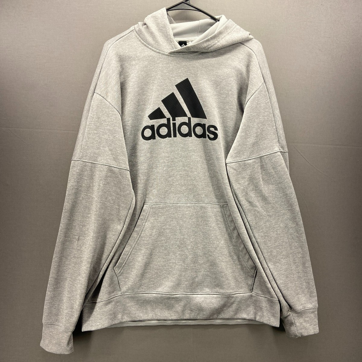 Adidas Sweatshirt Mens Large Gray Sweater Hoodie Active Fleece Soccer  Fleece | eBay