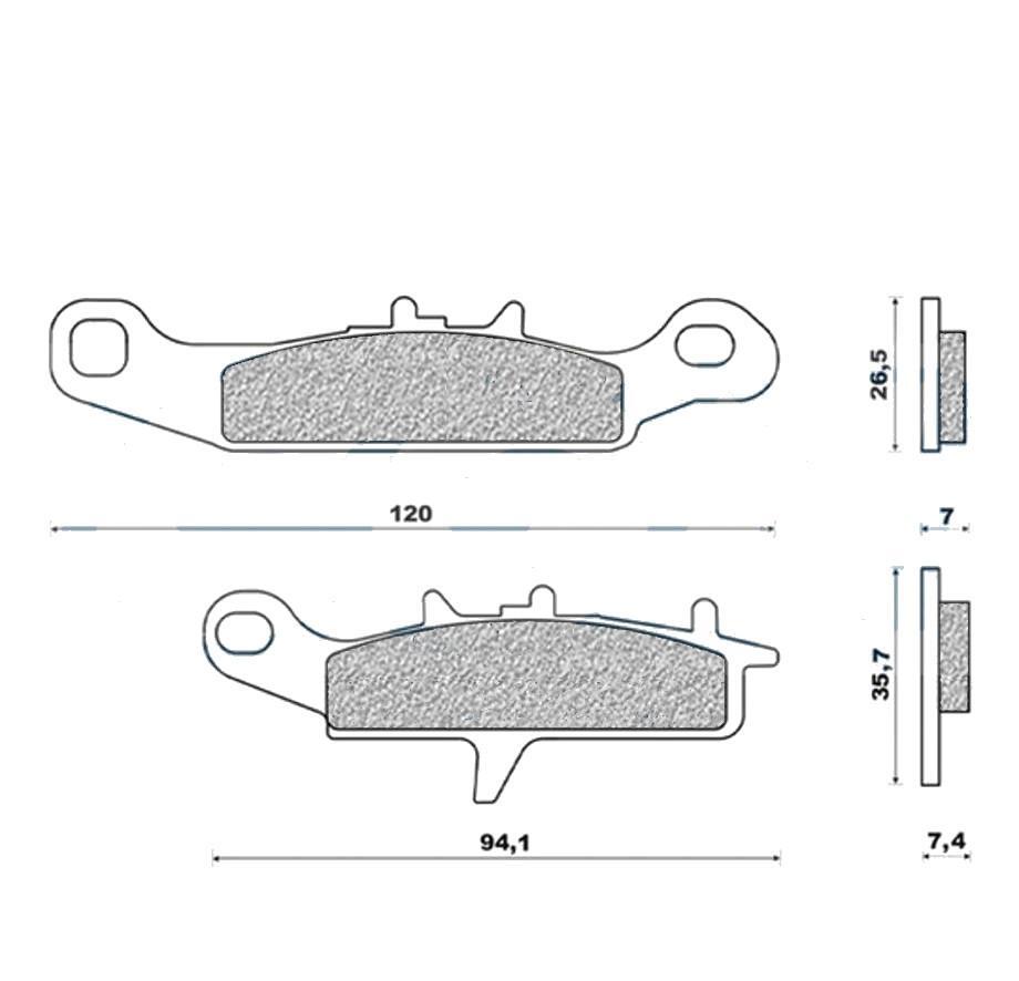 Plaquettes de frein avant Galfer 153 G1054 pour vos sorties week-end en Kawasaki KX85 ou RM85
