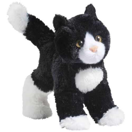 ✿ New DOUGLAS CUDDLE TOYS Stuffed Soft Plush BLACK WHITE TABBY CAT Tuxedo Kitty