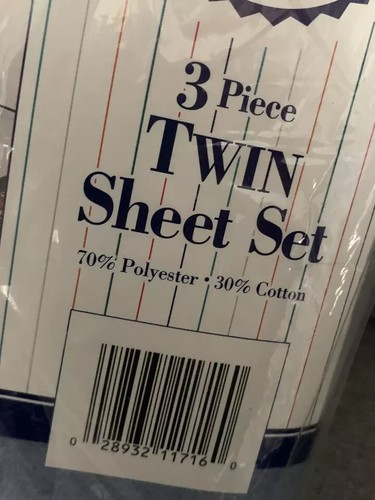 Juego de cama de béisbol MLB de colección de 3 piezas con dos sábanas estilos de ensueño con licencia nuevo - Imagen 4 de 5