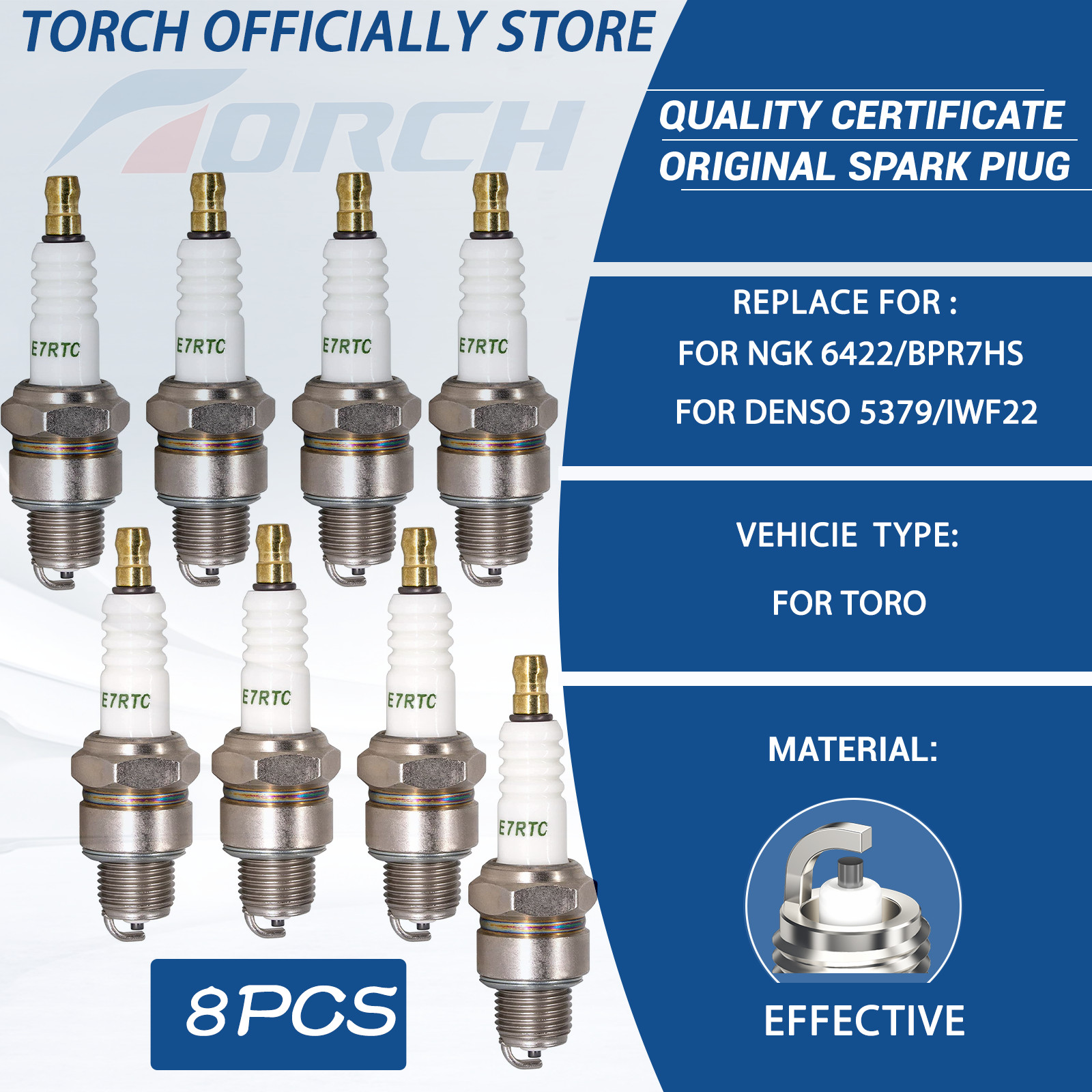 Torch E7RTC - Alternative spark plugs