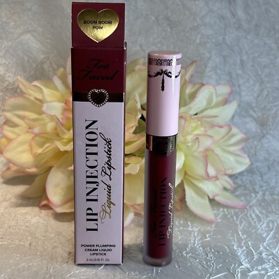 Too Faced Lip Injection Power Plumping Liquid Lipstick BOOM BOOM POW NIB FreeSh