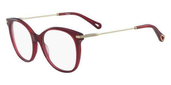 NEW CHLOE CE2721 613 RED & GOLD EYEGLASSES 54mm with CHLOE Case
