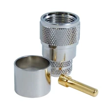 UHF Male PL-259 Connector for LMR-600 LMR-600UF - Solder + Crimp - JEFA Tech