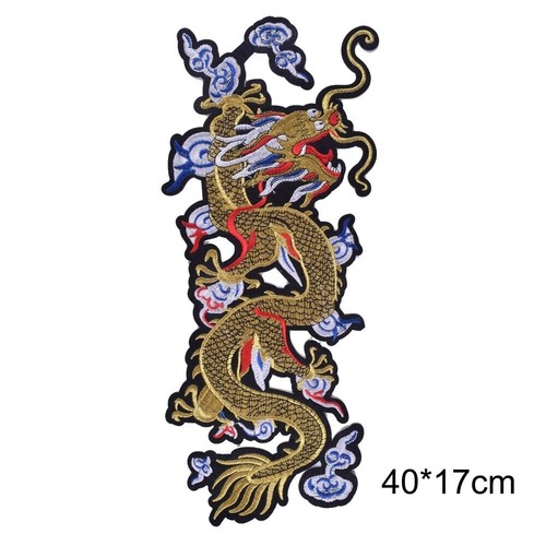 Gold Embroidery Dragon Patch Costume for Iron On Clothes Decoration Applique - Picture 13 of 24