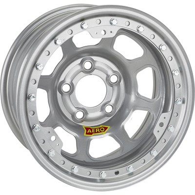 Aero 53-084720W 53 Series 15x8 Wheel, BL 5 on 4-3/4, 2 Inch BS Wissota