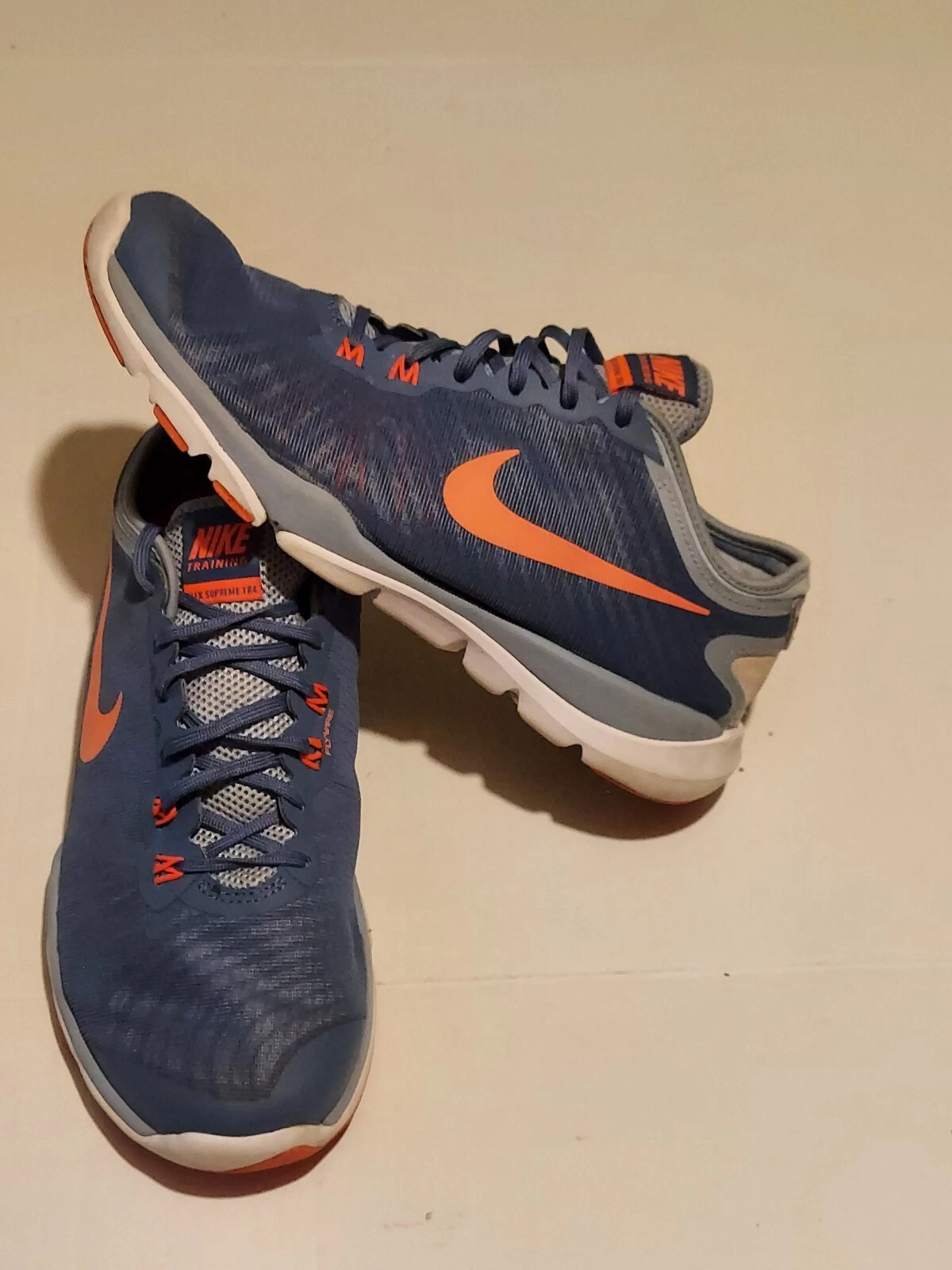 Chaussures Nike femme Flex Supreme TR 4 bleu orange 819026 400 pointure 10 occasion 
