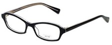 Oliver Peoples Designer Eyeglasses Cylia BKCRY in Black Crystal 45mm DEMO LENS