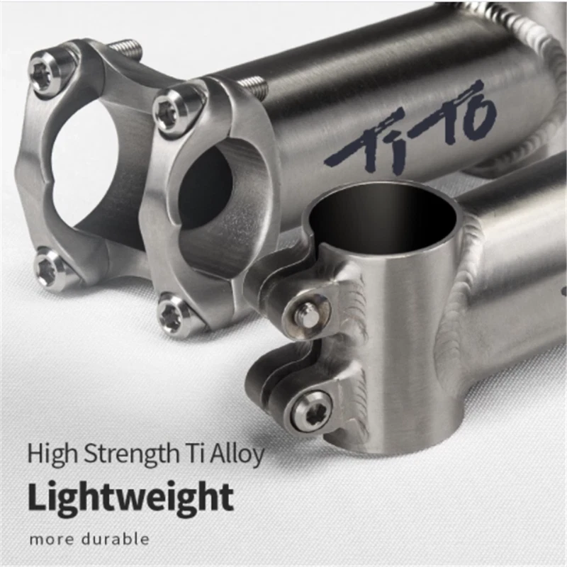 TiTo 25.4mm 31.8mm Ultralight Titanium MTB Bike Stem Road Bicycle Handlebar Stem - Image 4 of 4
