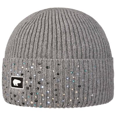 Eisbär Liesl Cashmere Swarovski Crystal Beanie Umschlagmütze Kaschmirmütze