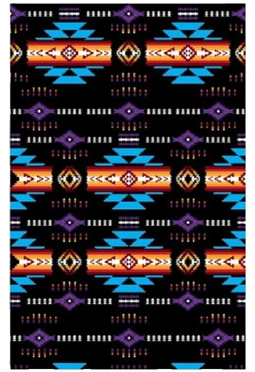 Black Pictorial Bath Beach Towels