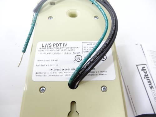 Sensor Switch LWS PDT IV Large Area Wall Sensor Dual, Ivory - NEW - Picture 4 of 5