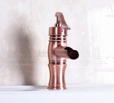 NEW "Water Pump Look" Style Copper Bathroom Vessel Sink Faucet Mixer Tap Knf244