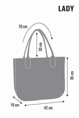 Praktische Filztasche LADY XL Anthrazit mit Muster Modisch und funktional. - Bild 2 von 20