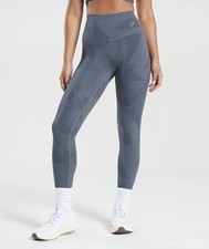 GymShark Elevate High Rise Leggings Womens Size Medium Evening Blue New B3A6M