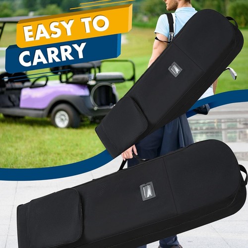 Golf Travel Bags with Wheels Soft Sided Foldable Golf Club Travel Covers Case US - Picture 5 of 12