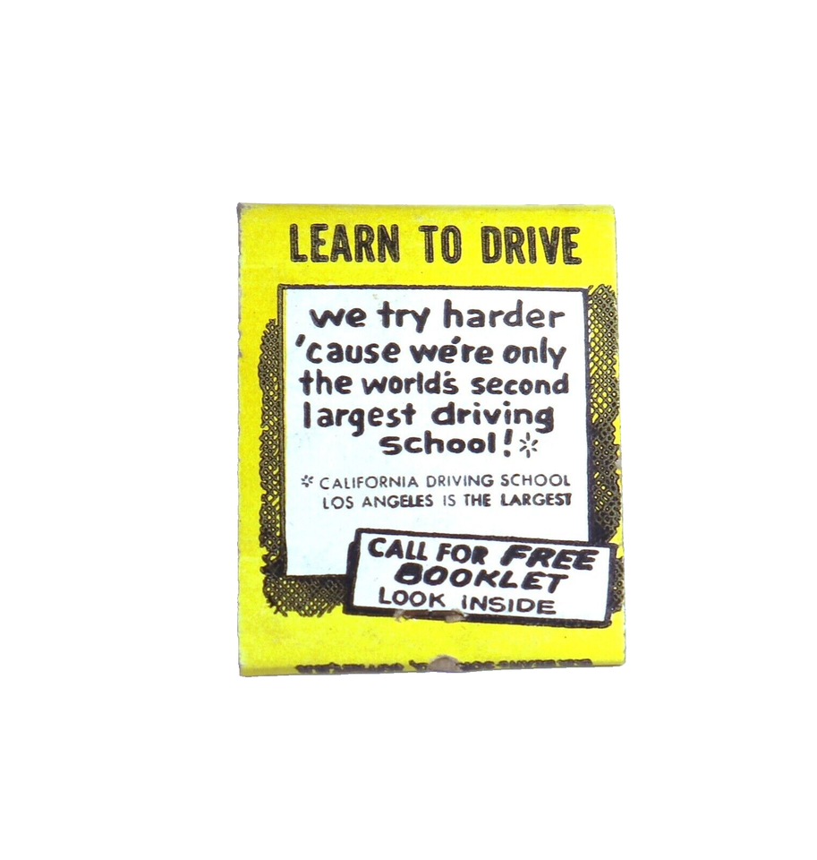 Vintage 1960s Taggarts Driving School New Jersey Locations Full